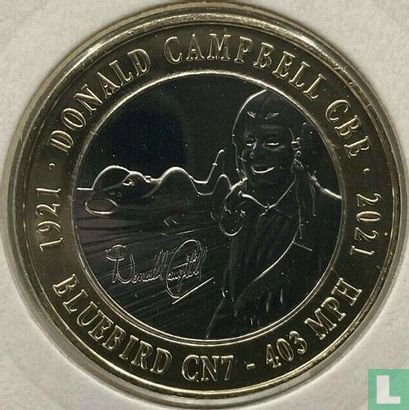 Guernesey 2 pounds 2021 "100th anniversary Birth of Donald Campbell - Bluebird CN7" - Image 2