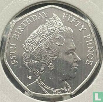Île de Man 50 pence 2021 "95th Birthday of Queen Elizabeth II - Bust from 1990" - Image 2