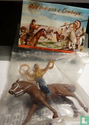 Cowboy à cheval avec lasso - Image 1