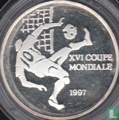 Congo-Brazzaville 1000 francs 1997 (PROOF - type 1) "1998 Football World Cup in France" - Afbeelding 1