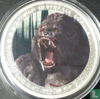 Congo-Brazzaville 5000 francs 2015 (coloré) "Silverback gorilla" - Image 1