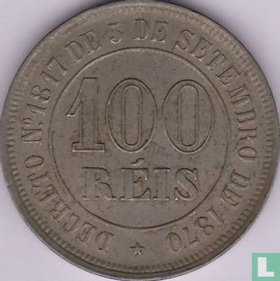 Brazil 100 reís 1884 - Image 2
