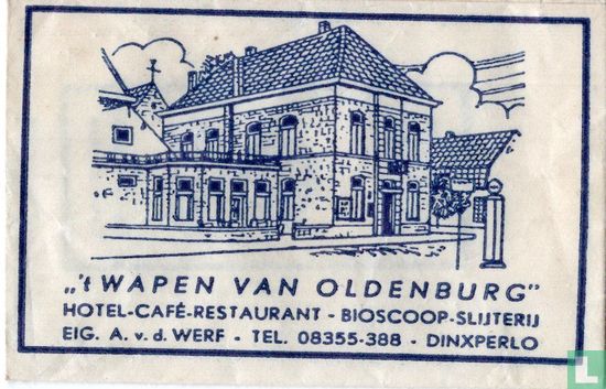 " 't Wapen van Oldenburg" Hotel Café Restaurant Bioscoop Slijterij - Afbeelding 1