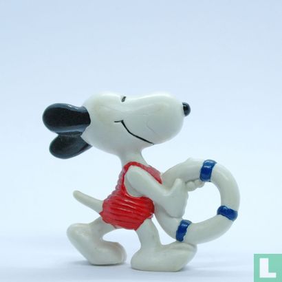 Snoopy in zwempak met zwemband - Afbeelding 1