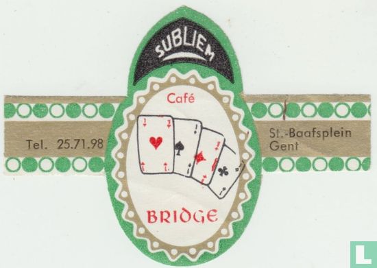 Café Bridge - Tel. 25.71.98 - St. Baafsplein Gent - Afbeelding 1