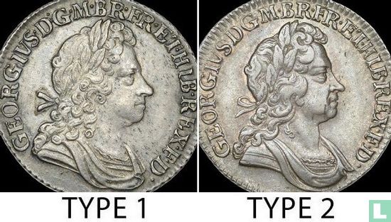 Royaume-Uni 1 shilling 1723 (type 2 - SS C) - Image 3