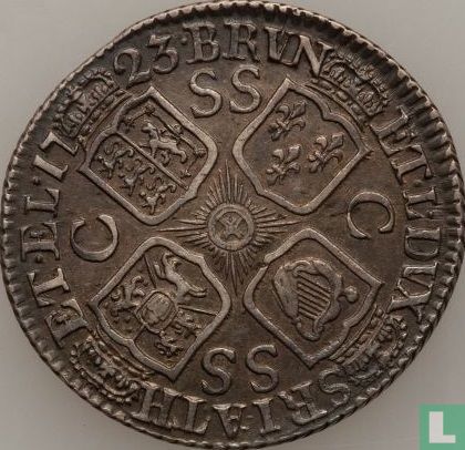 Royaume-Uni 1 shilling 1723 (type 1 - SS C) - Image 1