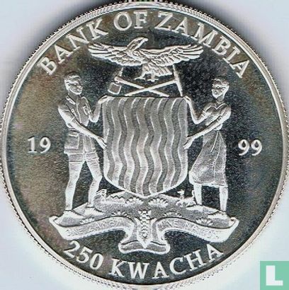Zambia 250 kwacha 1999 (PROOF) "Giraffe" - Afbeelding 1