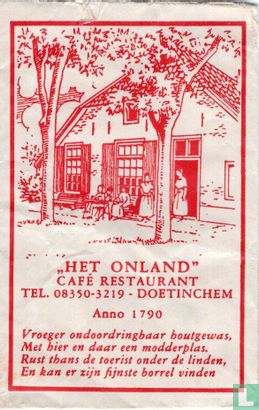 "Het Onland" Café Restaurant - Afbeelding 1