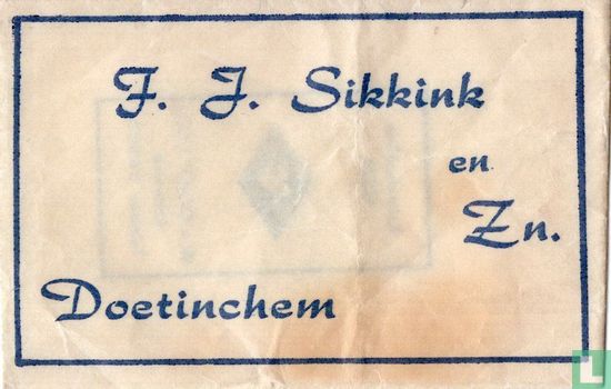 F.J. Sikkink en Zn.  - Afbeelding 1
