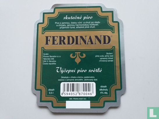 Ferdinand Vycepni pivo svetle 