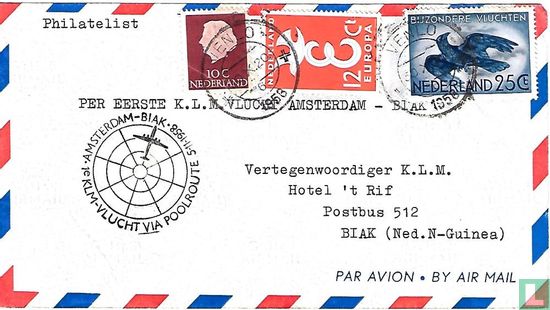 KLM erster Polarflug Amsterdam-Biak - Bild 1