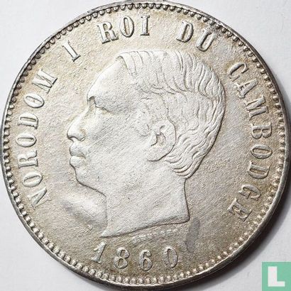 Cambodja 4 francs 1860 - Afbeelding 1