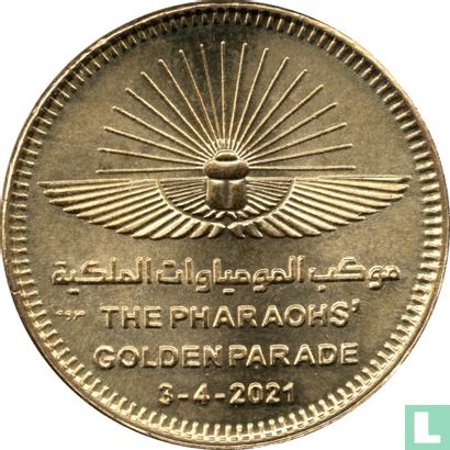 Egypte 50 piastres 2021 (AH1442) "Pharaohs' golden parade" - Afbeelding 2