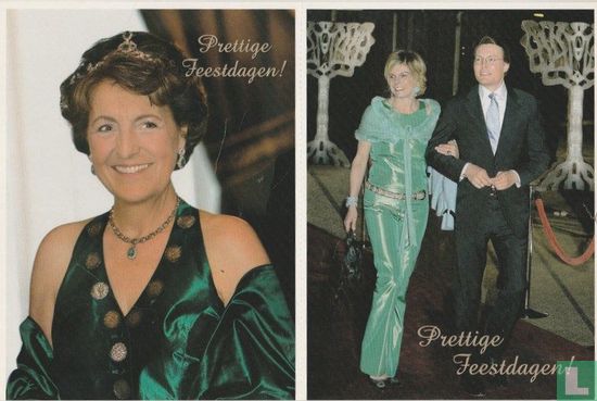 Prettige Feestdagen! - Prinses Margriet, Prins Friso en Mabel, Prins Willem Alexander en Maxima - Afbeelding 1