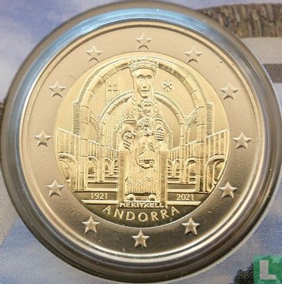 Andorra 2 Euro 2021 (Coincard - Govern d'Andorra) "Centenary Coronation of Our Lady of Meritxell" - Bild 3