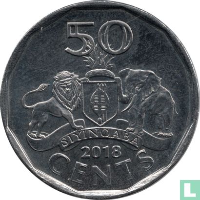 Eswatini 50 cents 2018 - Image 1