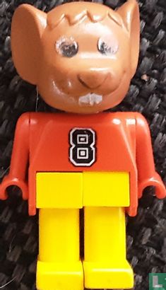 bestå skipper Skærm Lego fab9b Fabuland Figure Mouse 2 (1986) - Lego - LastDodo