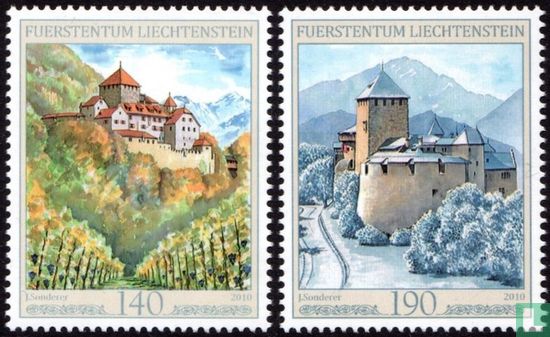 Vaduz Castle in the 4 Seasons