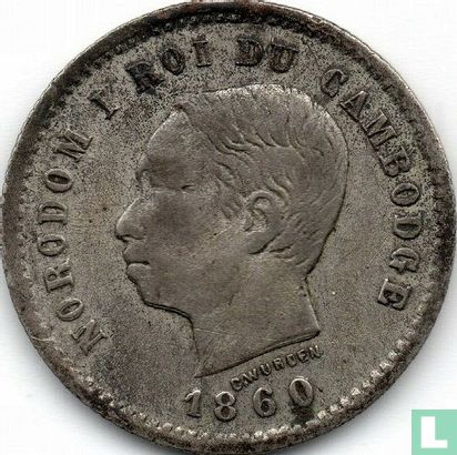 Cambodia 50 centimes 1860 - Image 1