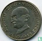 India 50 paise 1969 (Calcutta) "100th anniversary Birth of Mahatma Gandhi" - Afbeelding 1