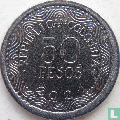 Colombia 50 pesos 2021 - Image 1
