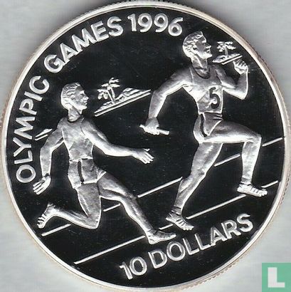 Salomonseilanden 10 dollars 1994 (PROOF) "1996 Summer Olympics in Atlanta" - Afbeelding 2