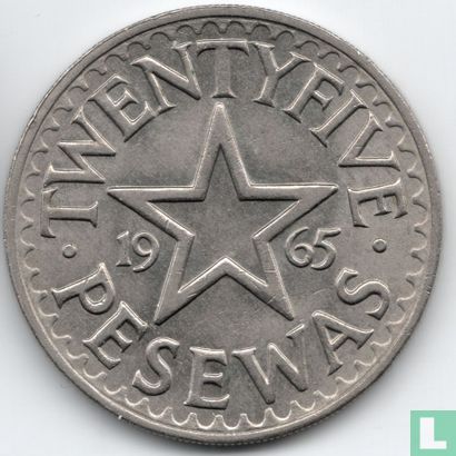 Ghana 25 pesewas 1965 - Afbeelding 1