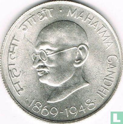 Indien 10 Rupien 1969 (Kalkutta) "100th anniversary Birth of Mahatma Gandhi" - Bild 1