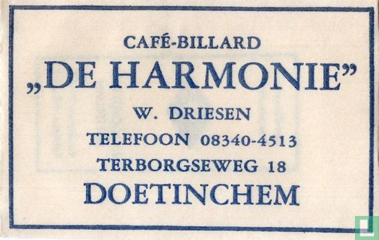 Café Billard "De Harmonie" - Afbeelding 1