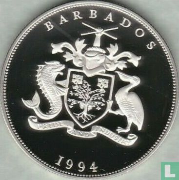 Barbade 5 dollars 1994 (BE) "Queen Elizabeth the Queen Mother" - Image 1
