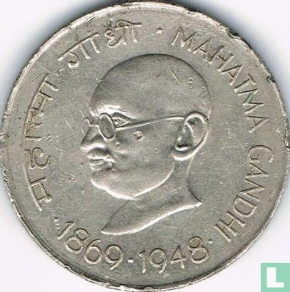 India 1 rupee 1969 (Calcutta) "100th anniversary Birth of Mahatma Gandhi" - Afbeelding 1