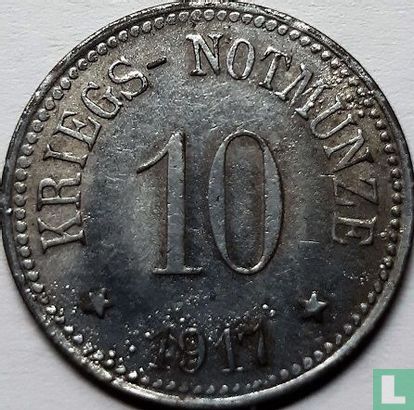 Arzberg 10 pfennig 1917 (zink) - Afbeelding 1