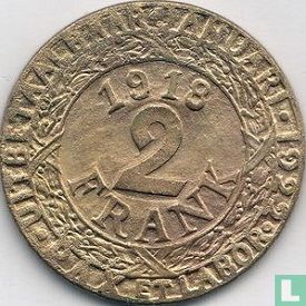 Gent 2 francs 1918 - Afbeelding 1
