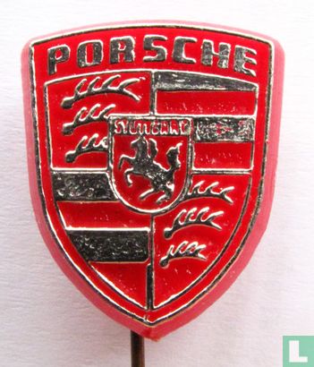 Porsche [goud op rood]