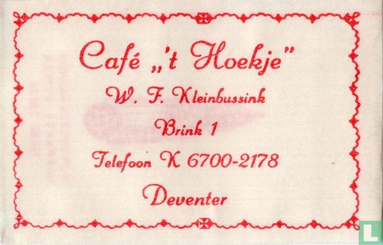 Café " 't Hoekje" - Afbeelding 1
