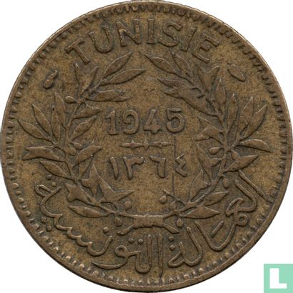Tunesië 1 franc 1945 (AH1364) - Afbeelding 1