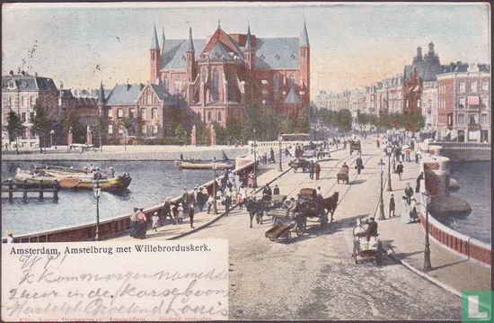 Amstelbrug met Willebrorduskerk.
