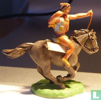 Indian on horseback with bow - Image 1