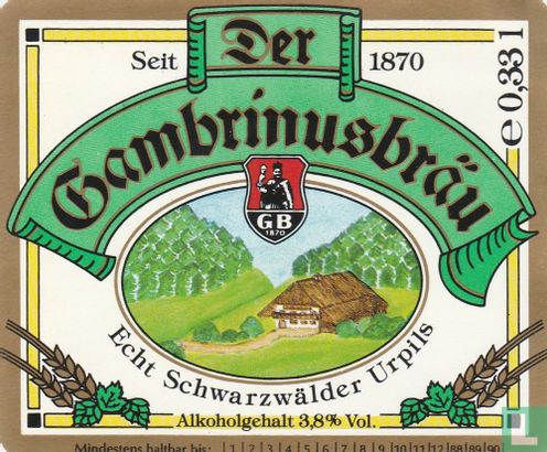 Der Gambrinusbräu Urpils