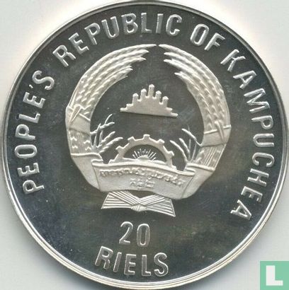 Cambodge 20 riels 1989 (BE) "1992 Summer Olympics in Barcelona" - Image 2