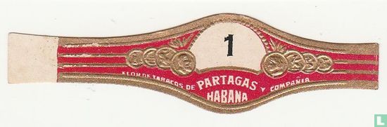 1 Partagas Habana - Flor de Tabacos de - y Compañia - Afbeelding 1
