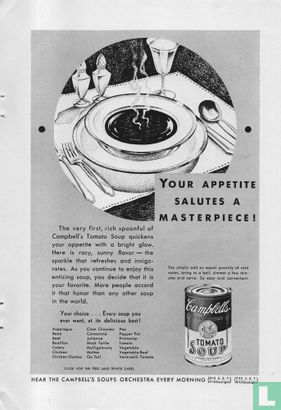 Campbell's - Tomato Soup - Your appetite salutes a masterpiece!