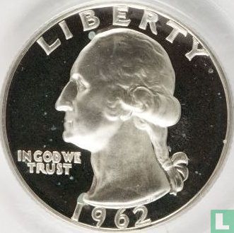 United States ¼ dollar 1962 (PROOF) - Image 1
