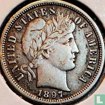 United States 1 dime 1897 (S) - Image 1