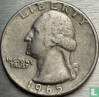 Verenigde Staten ¼ dollar 1965 - Afbeelding 1