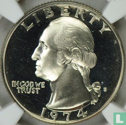 Vereinigte Staaten ¼ Dollar 1974 (PP) - Bild 1
