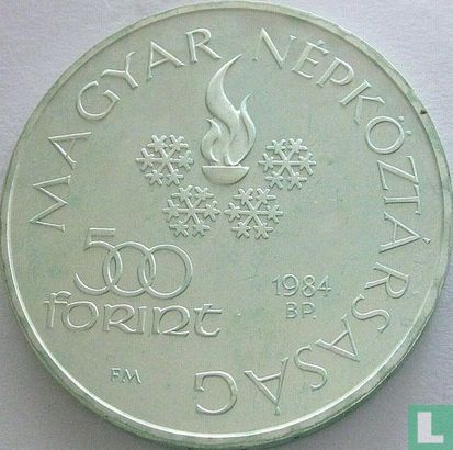 Hongarije 500 forint 1984 "Winter Olympics in Sarajevo" - Afbeelding 1