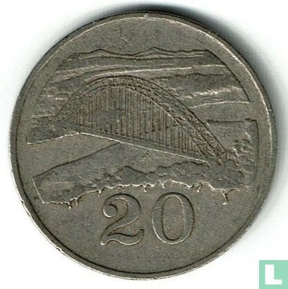 Zimbabwe 20 cents 1988 - Image 2