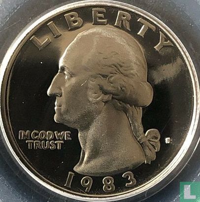 United States ¼ dollar 1983 (PROOF) - Image 1